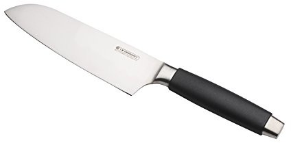 Le Creuset Santoku 18 cm czarna rękojeść z tworzywa sztucznego 980002-18-03